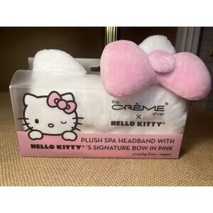 HELLO KITTY White Kitty Ears with Pink Bow Headband-NWT